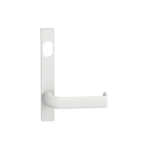 Narrow Plate Lever #38 Cylinder/Concealed WHT